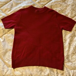 Red knit sweater vintage